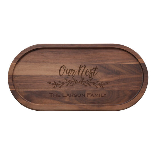 Our Nest Walnut 20 inch Oval Cutting Board